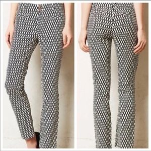 Cartonnier Anthropologie Charlie Ankle Jacquard Pants